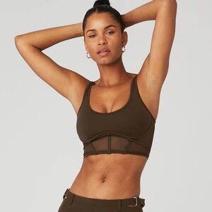 Alo Airbrush Mesh Corset Tank